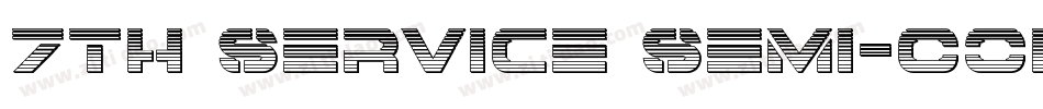 7th Service Semi-Con字体转换